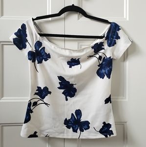 Dynamite fitted off-the-shoulder top